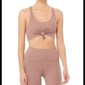 Alo Yoga Knot Bra in Mauve